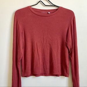 Urban Outfitters Long Sleeve Red Tee Size S